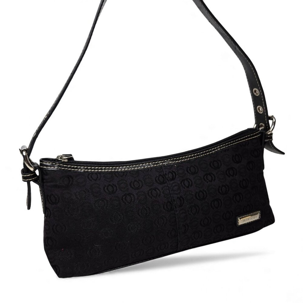 Minicci‎ Small Baguette Satchel Purse Leather Strap